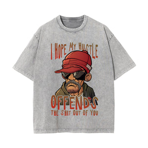 Gangsta Outfits Wash Graphic Tee-INNBLAC Fashion Apparel