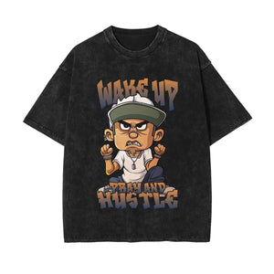 Swaggy Outfits Wash Graphic Tee-INNBLAC Fashion Apparel