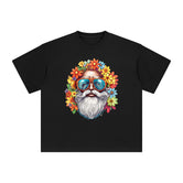 Groovy Santa Claus Graphic Tee-INNBLAC Fashion Apparel