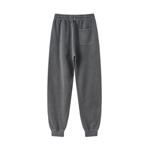 Vintage Washed Relaxed Tapered Joggers-INNBLAC Fashion Apparel