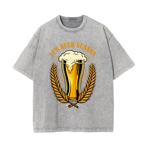 Beer Graphic Thick T Shirt-INNBLAC Fashion Apparel