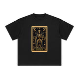 Skeleton King Card Graphic Tee-INNBLAC Fashion Apparel