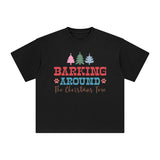 Barking Around The Christmas Tree Graphic Tee-INNBLAC Fashion Apparel