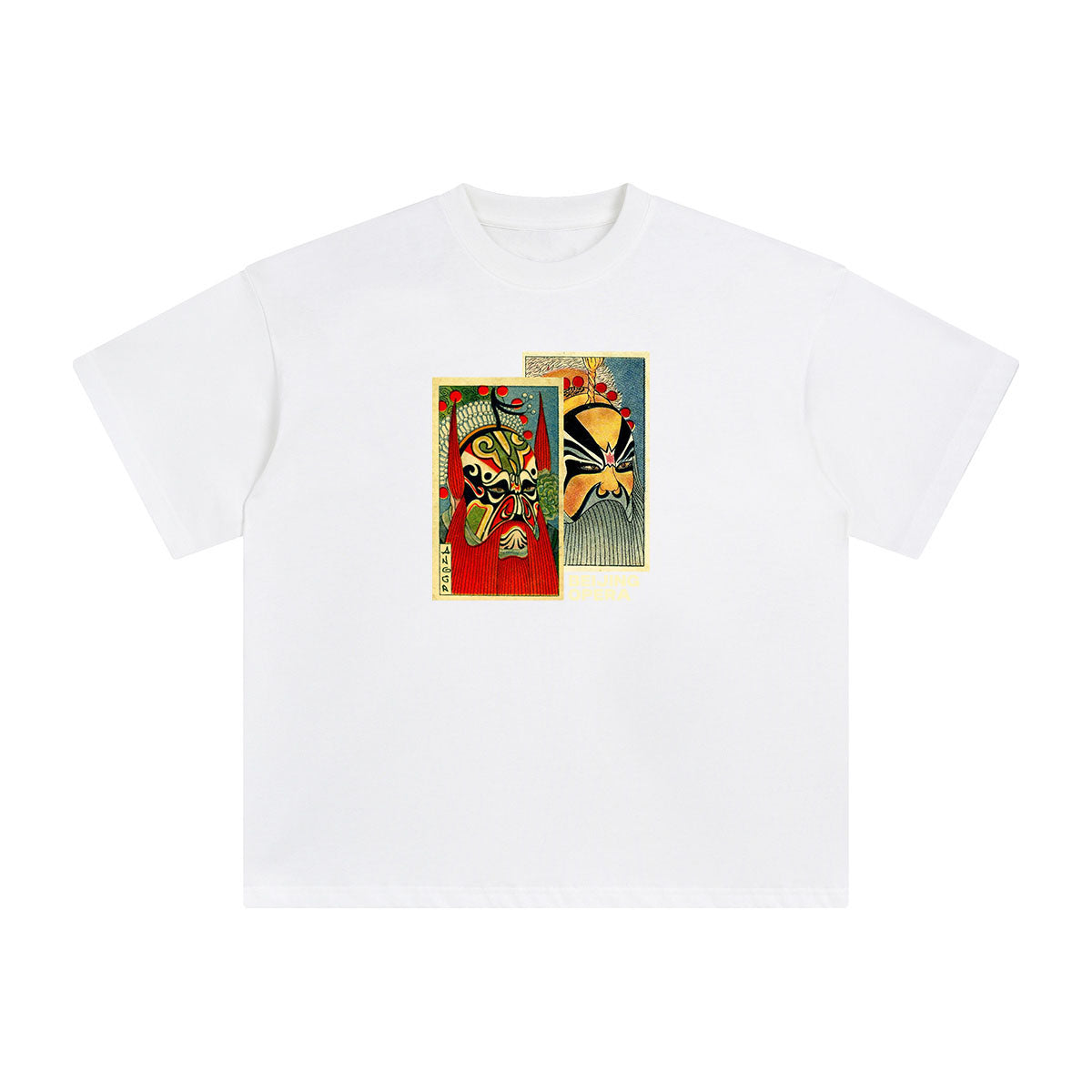 Chinese Peking Opera Graphic Tee-INNBLAC Fashion Apparel