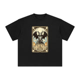 Bat Tarot Card Graphic Tee-INNBLAC Fashion Apparel