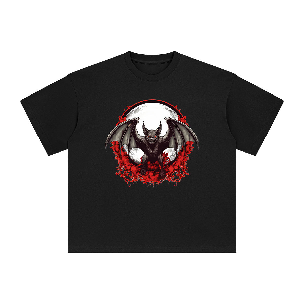 Angry Bat Graphic Tee-INNBLAC Fashion Apparel