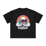 Antisocial Skull Graphic Tee-INNBLAC Fashion Apparel