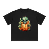 Cactus And Pumpkin Graphic Tee-INNBLAC Fashion Apparel