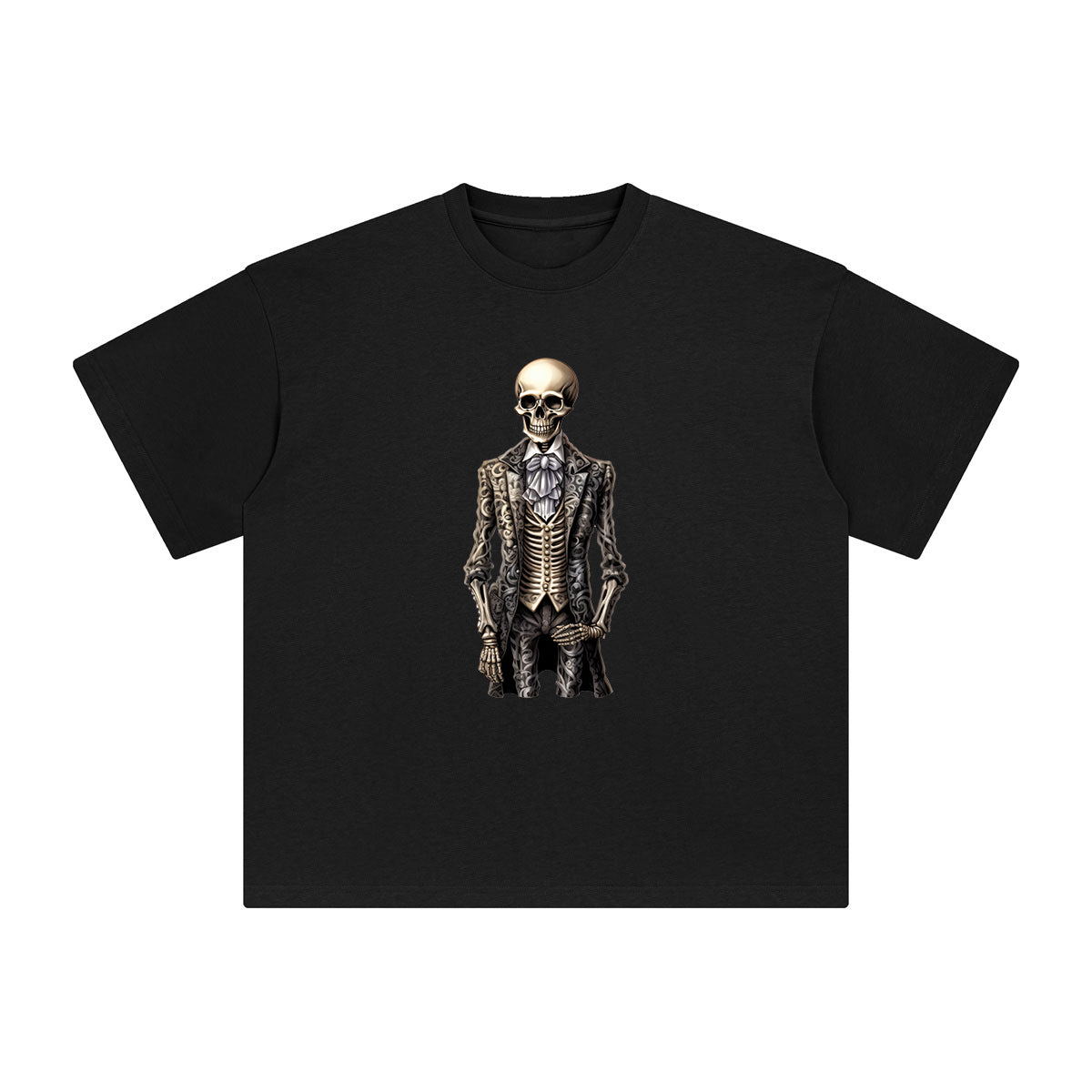 Skeleton Gentleman Graphic Tee-INNBLAC Fashion Apparel