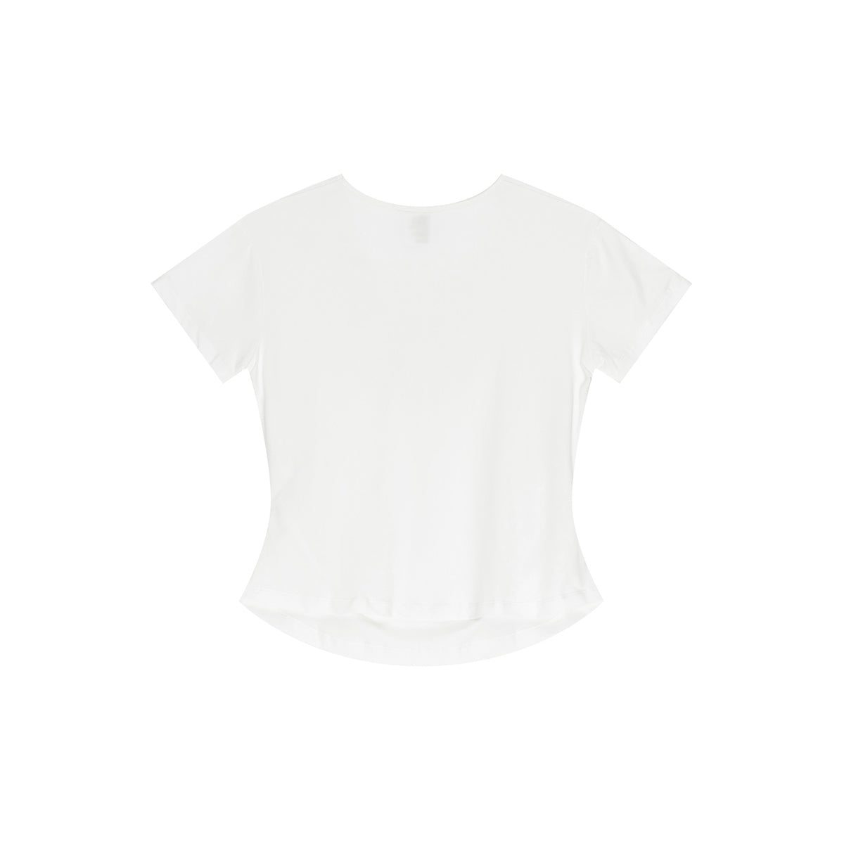 Square Neck Pleated Waist Crop Top 4.5oz-INNBLAC Fashion Apparel