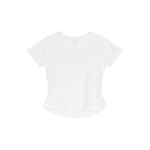 Square Neck Pleated Waist Crop Top 4.5oz-INNBLAC Fashion Apparel