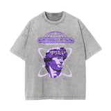 Y2K Japanese Graphic Washed Tee-INNBLAC Fashion Apparel