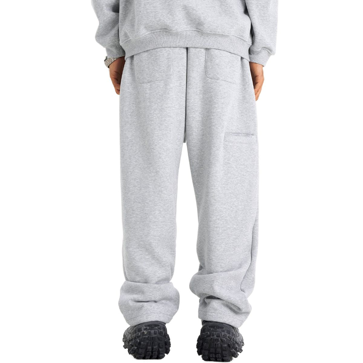 Solid Color Thick Baggy Jogger-INNBLAC Fashion Apparel