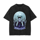 Halloween Graphic Washed Tee-INNBLAC Fashion Apparel