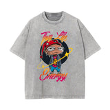 Gangsta Outfits Wash Graphic Tee-INNBLAC Fashion Apparel