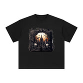 Gothic Book Graphic Tee-INNBLAC Fashion Apparel