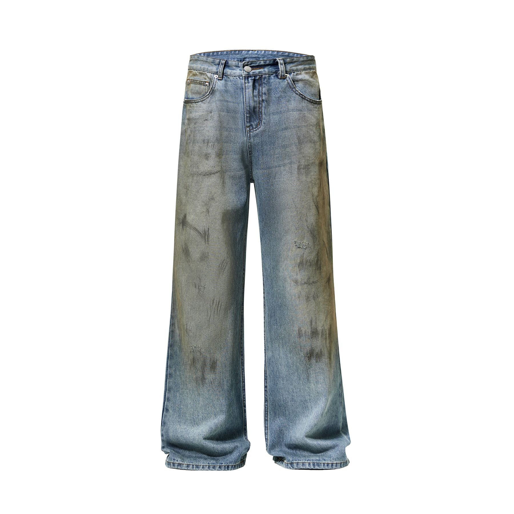 Muddy Washed Bootcut Jeans-INNBLAC Fashion Apparel