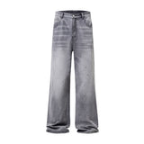 Ink Splatter Gray Bootcut Jeans-INNBLAC Fashion Apparel