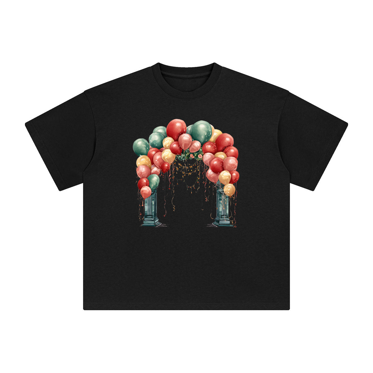 Balloon Gate Graphic Tee-INNBLAC Fashion Apparel