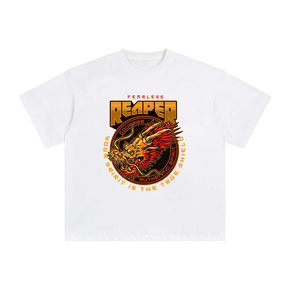 Majestic Dragon Icon Graphic Tee-INNBLAC Fashion Apparel