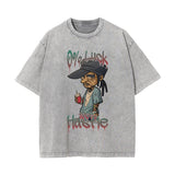 Gangsta Outfits Wash Graphic Tee-INNBLAC Fashion Apparel