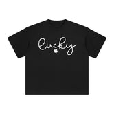 Lucky Four Leaf Clovers Graphic Tee-INNBLAC Fashion Apparel