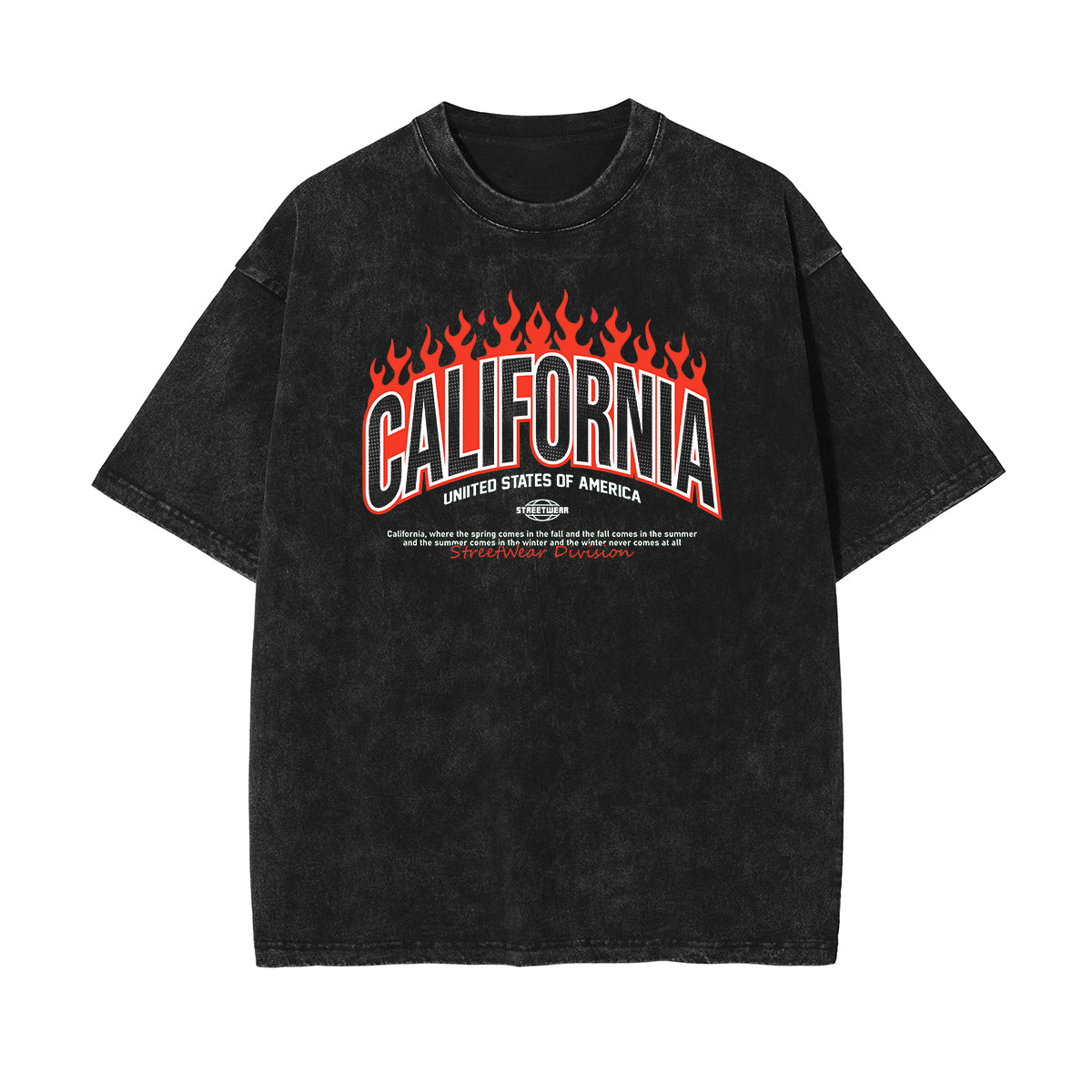 California Streetwear Graphic Tee-INNBLAC Fashion Apparel