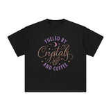 Fueled By Crystals And Coffee Graphic Tee-INNBLAC Fashion Apparel