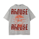 Arouse Streetwear Graphic Washed Tee-INNBLAC Fashion Apparel