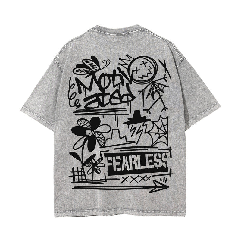 Motivated Graffiti Streetwear Graphic Tee-INNBLAC Fashion Apparel