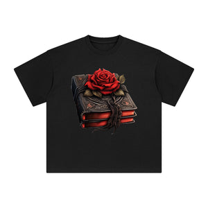 Book & Rose Graphic Tee-INNBLAC Fashion Apparel