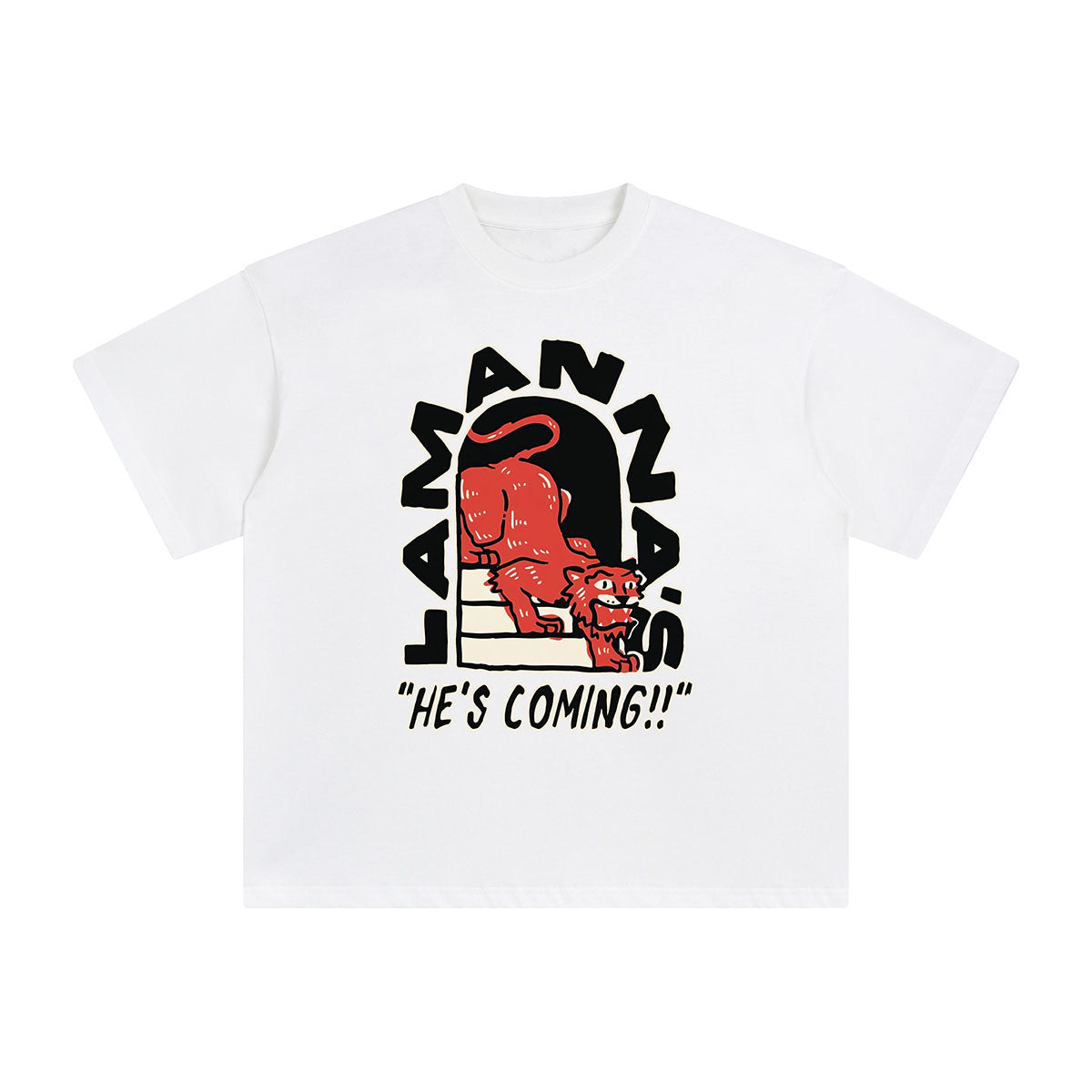 Tiger Is Coming Graphic Tee-INNBLAC Fashion Apparel