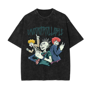 Uncontrollable Street Punk Graphic Tee-INNBLAC Fashion Apparel