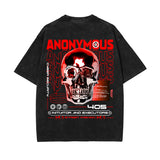 Anonymous Streetwear Chrome Graphic Tee-INNBLAC Fashion Apparel