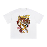 Conflict Dragon And Tiger Graphic Tee-INNBLAC Fashion Apparel