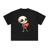 Cute Skeleton Graphic Tee-INNBLAC Fashion Apparel