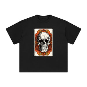 Skull Tarot Card Graphic Tee-INNBLAC Fashion Apparel