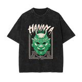 Hannya Mask Japanese Kanji Graphic Tee-INNBLAC Fashion Apparel