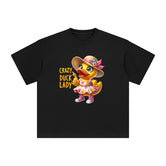 Crazy Duck Lady Graphic Tee-INNBLAC Fashion Apparel