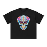 Beautiful Skull Graphic Tee-INNBLAC Fashion Apparel