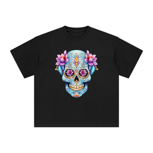 Beautiful Skull Graphic Tee-INNBLAC Fashion Apparel