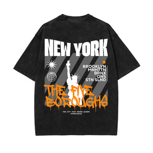 New York Urban Graphic Tee-INNBLAC Fashion Apparel