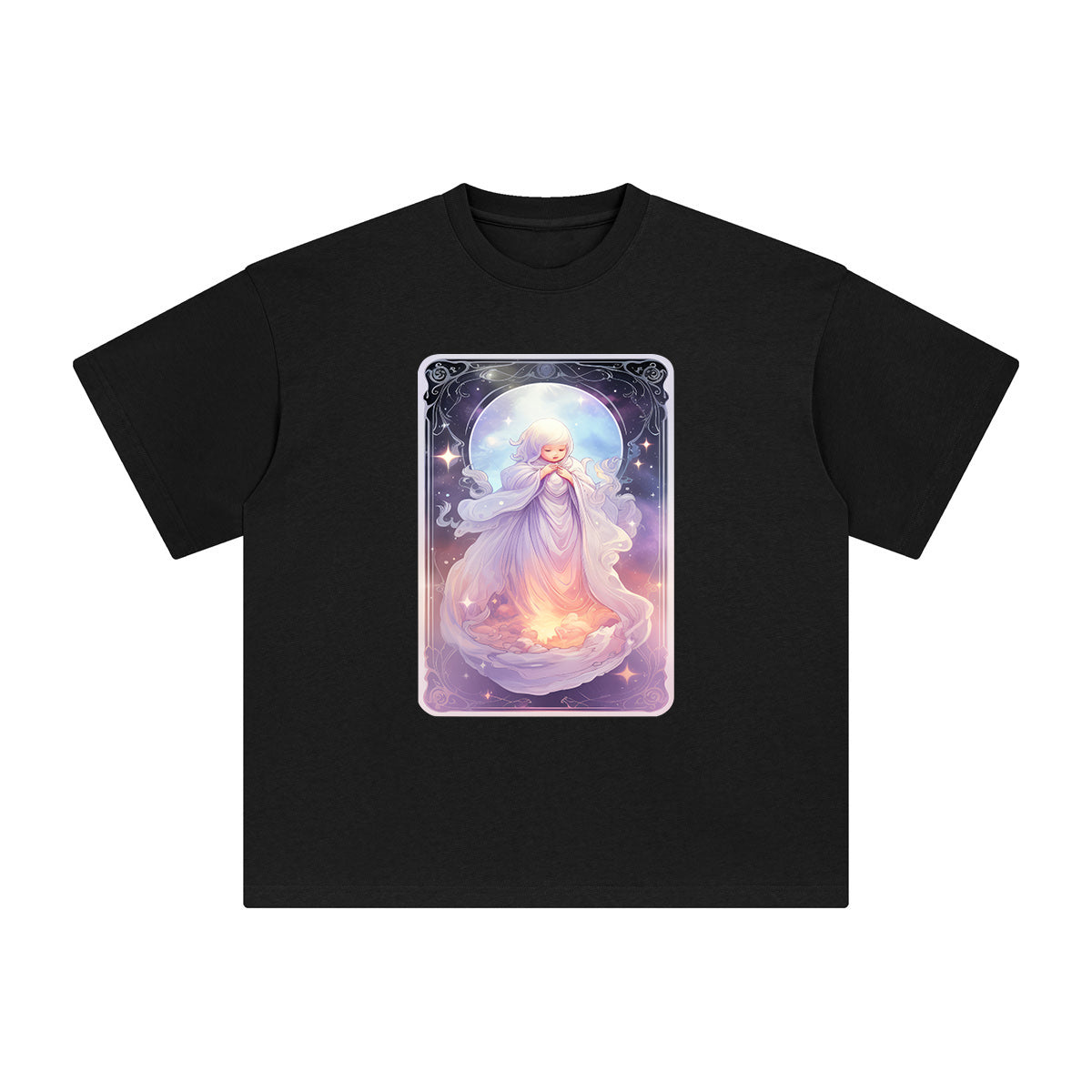 Baby Ghost Card Graphic Tee-INNBLAC Fashion Apparel