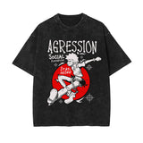 Agression Street Punk Graphic Tee-INNBLAC Fashion Apparel