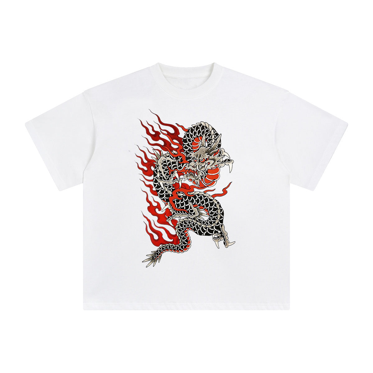 Chinese Dragon Graphic Tee-INNBLAC Fashion Apparel