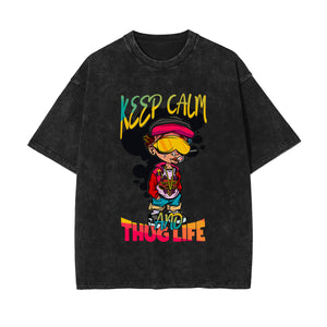 Swaggy Outfits Wash Graphic Tee-INNBLAC Fashion Apparel