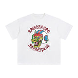 Dragon With Helmet Retro Graphic Tee-INNBLAC Fashion Apparel