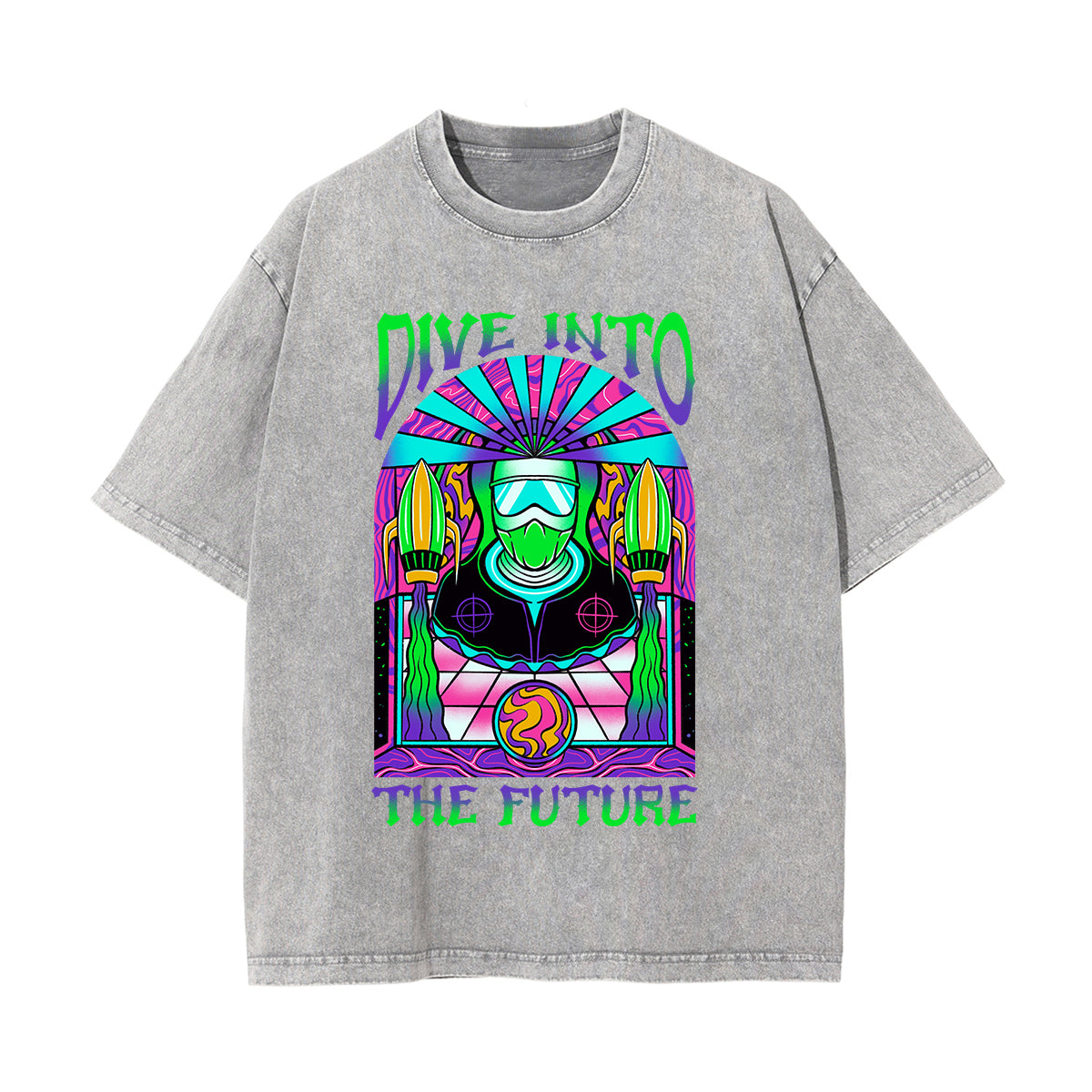 Dive Into The Future Graphic Tee-INNBLAC Fashion Apparel