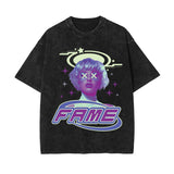 Fame Gir Y2k Streetwear Graphic Tee-INNBLAC Fashion Apparel