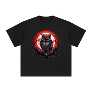 Gothic Owl Graphic Tee-INNBLAC Fashion Apparel